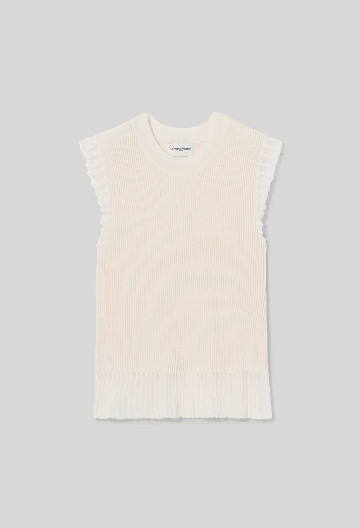 High neck knit top