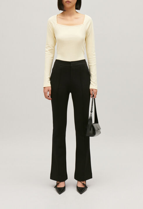 Black suit trousers