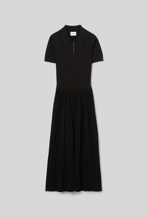 Fine-knit midi dress