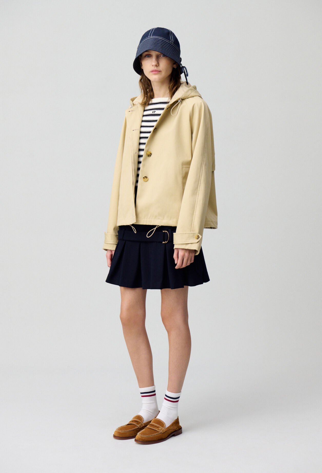 Lightweight hooded parka