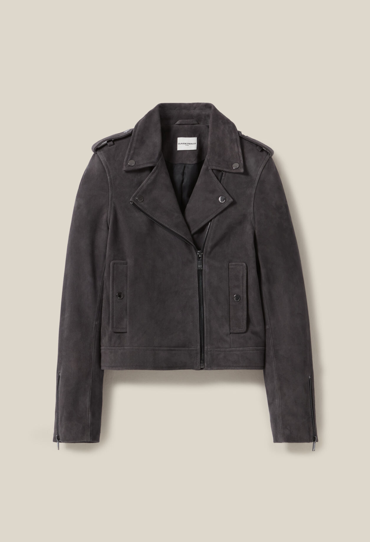 Claudie pierlot leather jacket hot sale