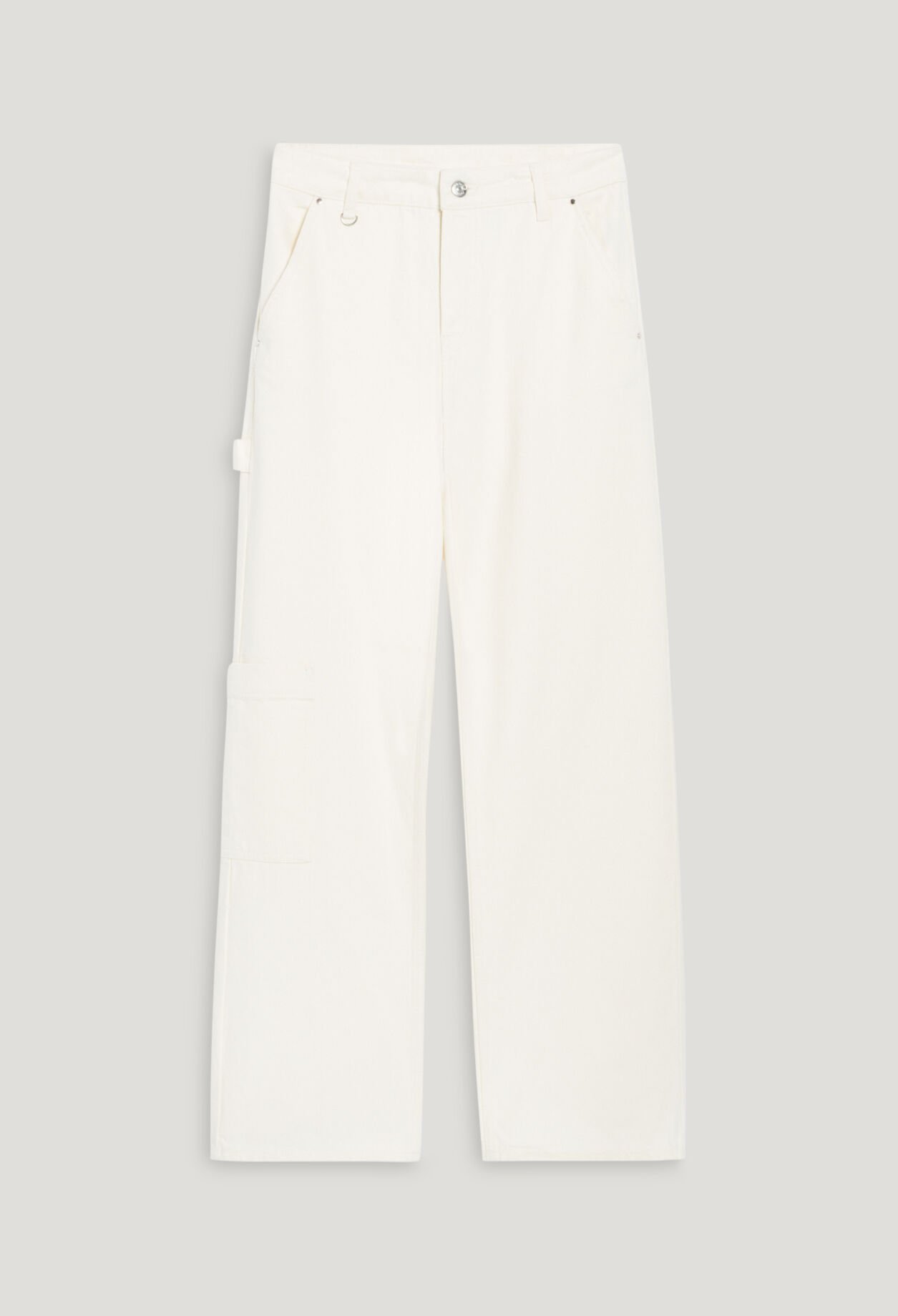 Off white straight cargo Pierre jeans