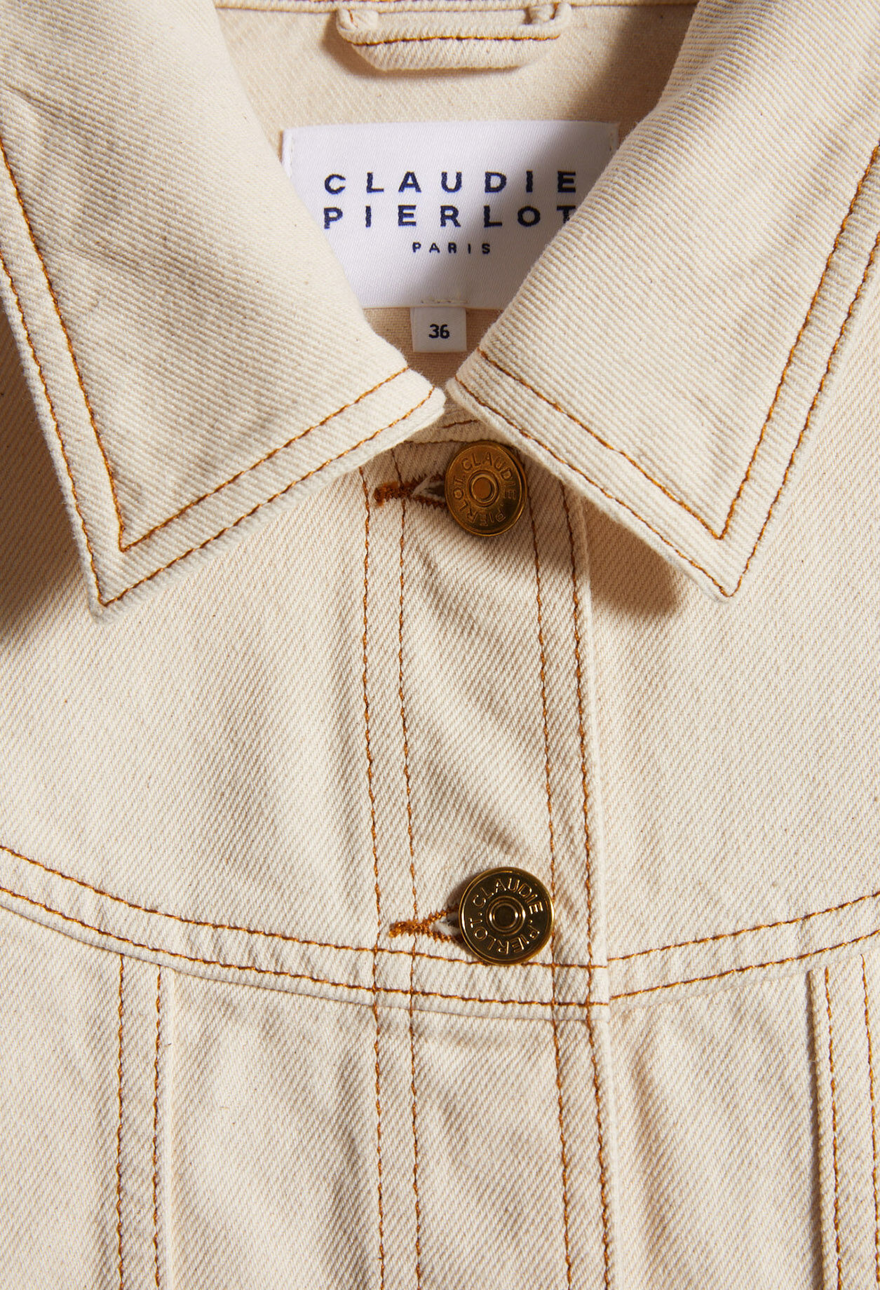 Ecowash denim cropped jacket