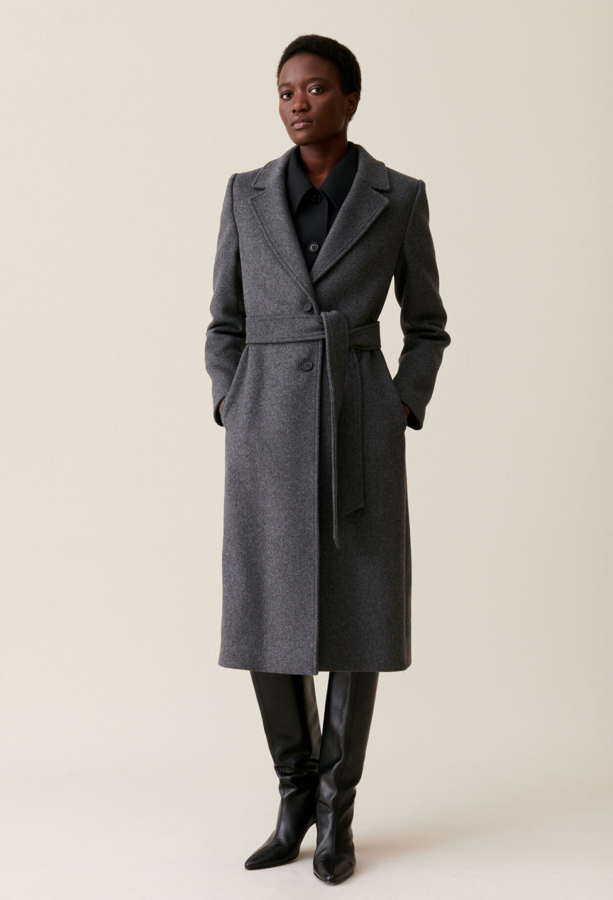 Grey coat store