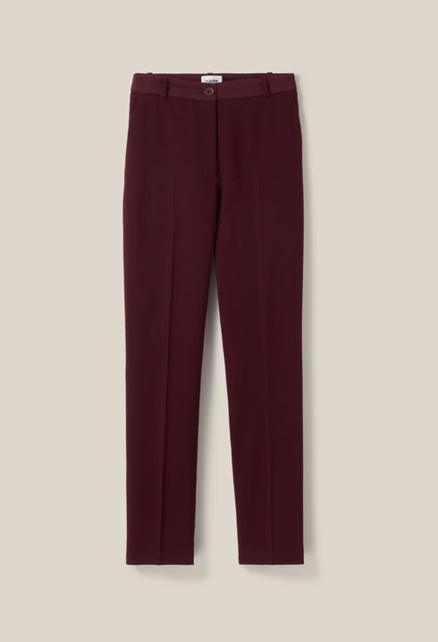 Cigarette-cut Tailored Trousers