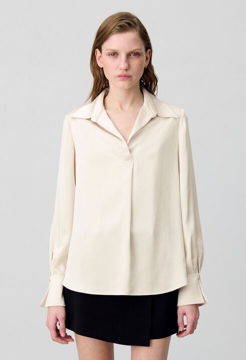 Floaty pleated blouse
