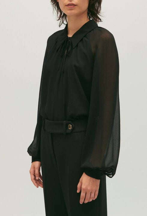 Black floaty blouse
