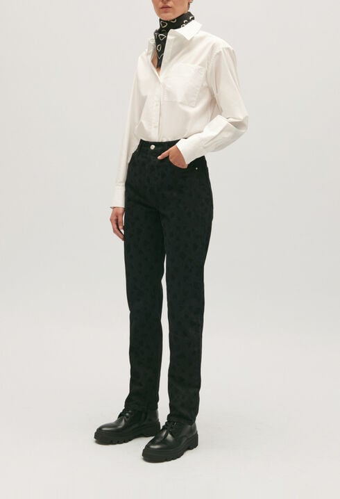 Heart straight-leg jeans