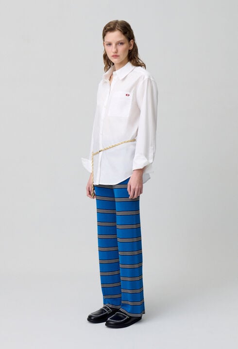 Slim-Fit Fine Knit Trousers