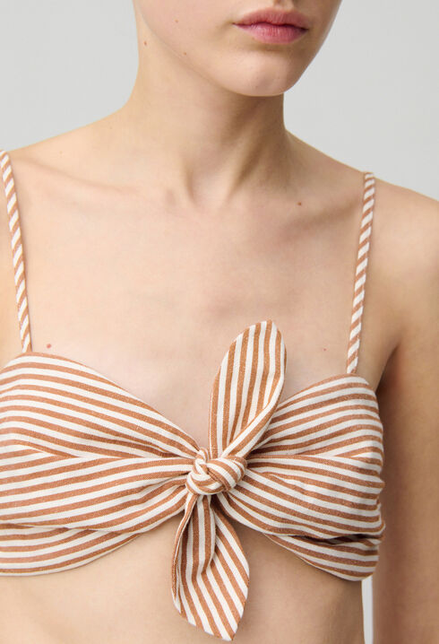 Striped Bandeau Top