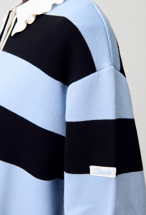 Striped Polo Jumper
