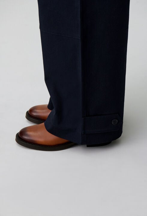 Cotton gabardine trousers