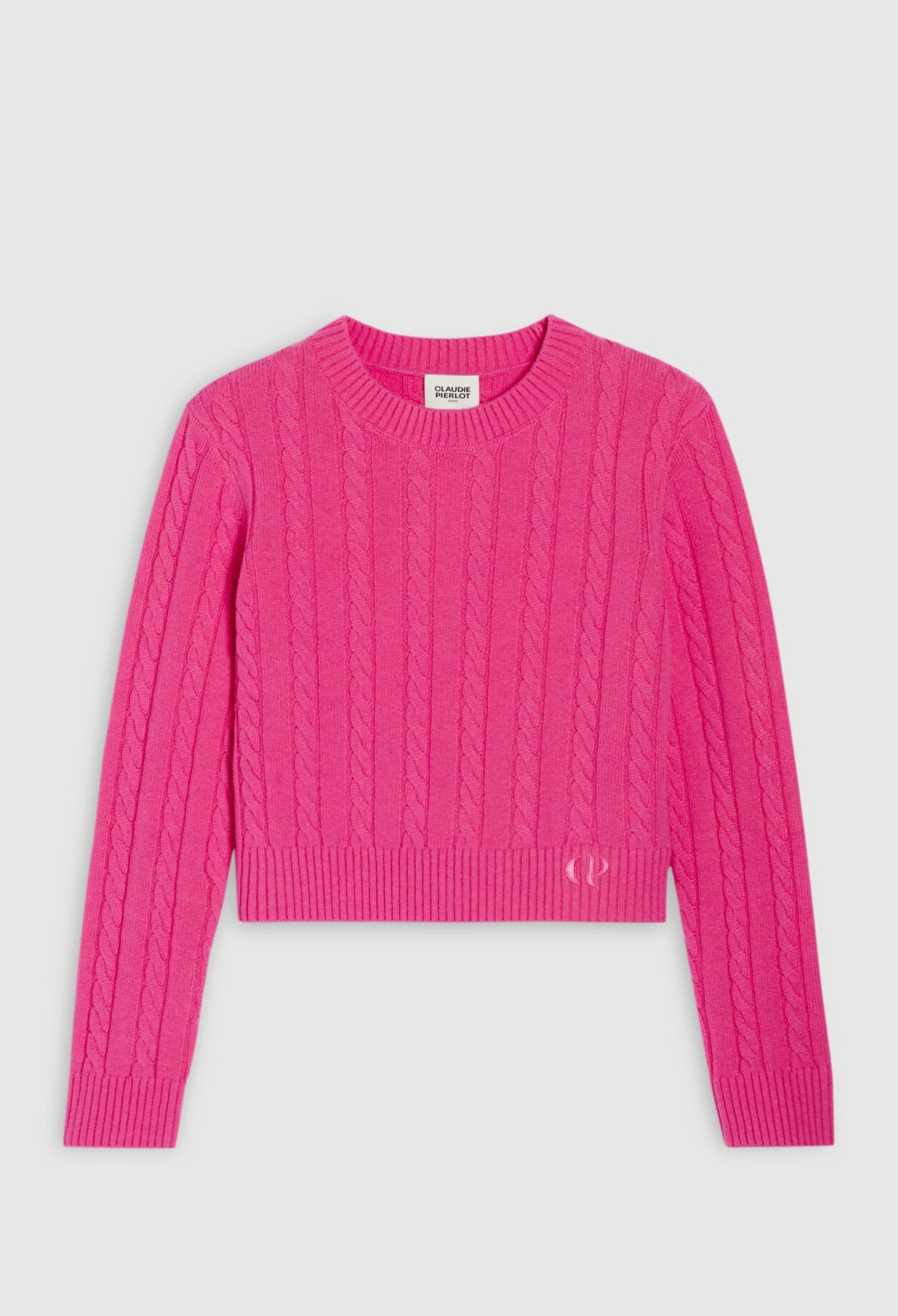 Cable knit cropped jumper