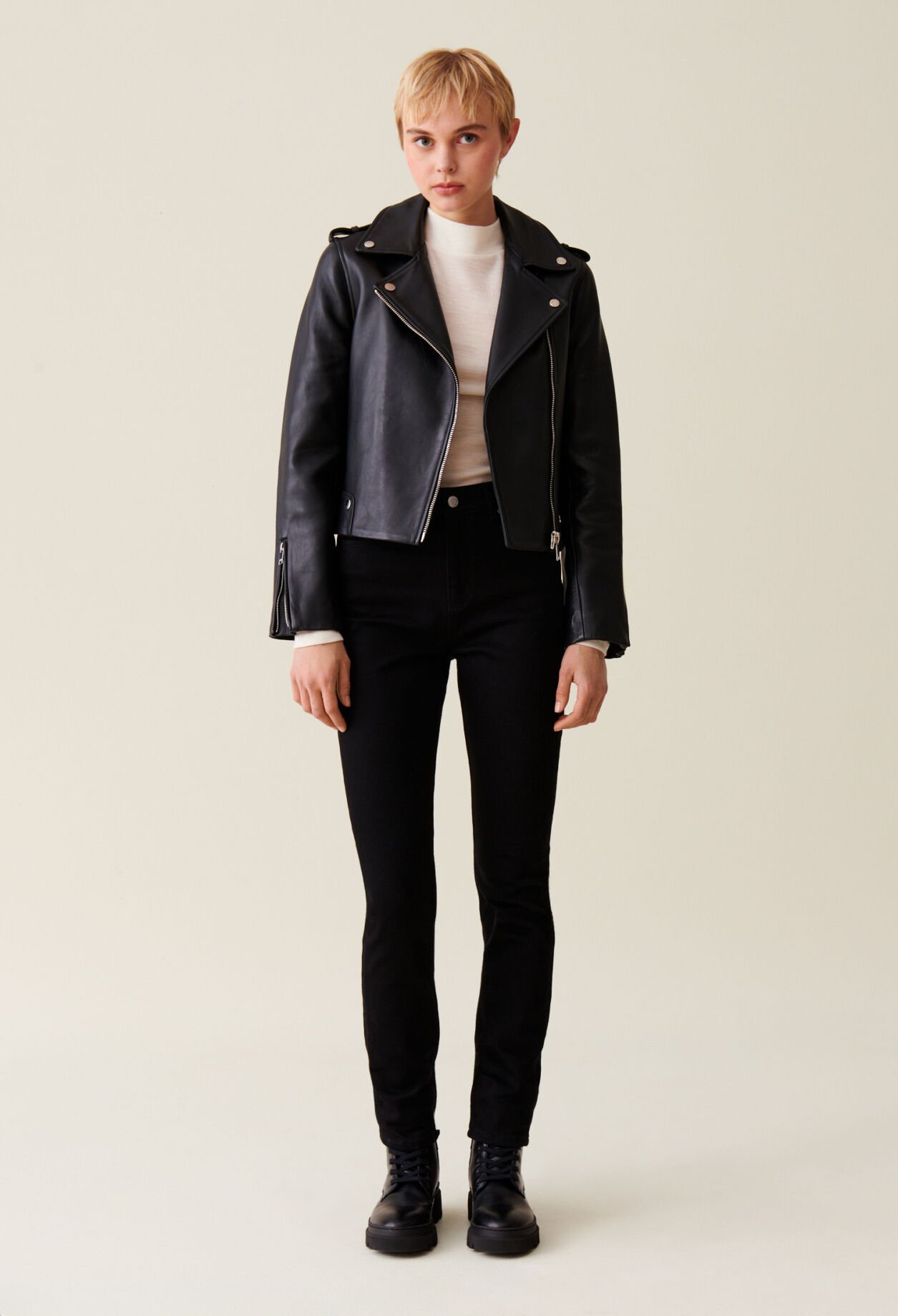 Blouson cuir claudie pierlot sale