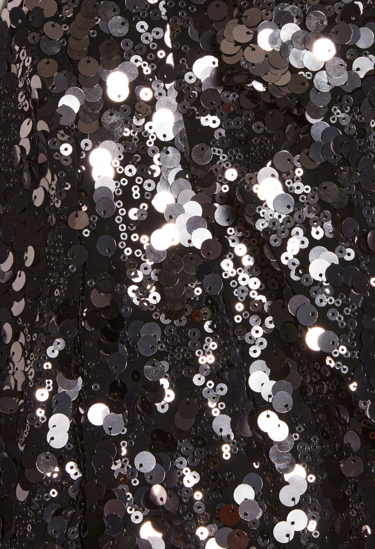 Short silver sequined blazer dress