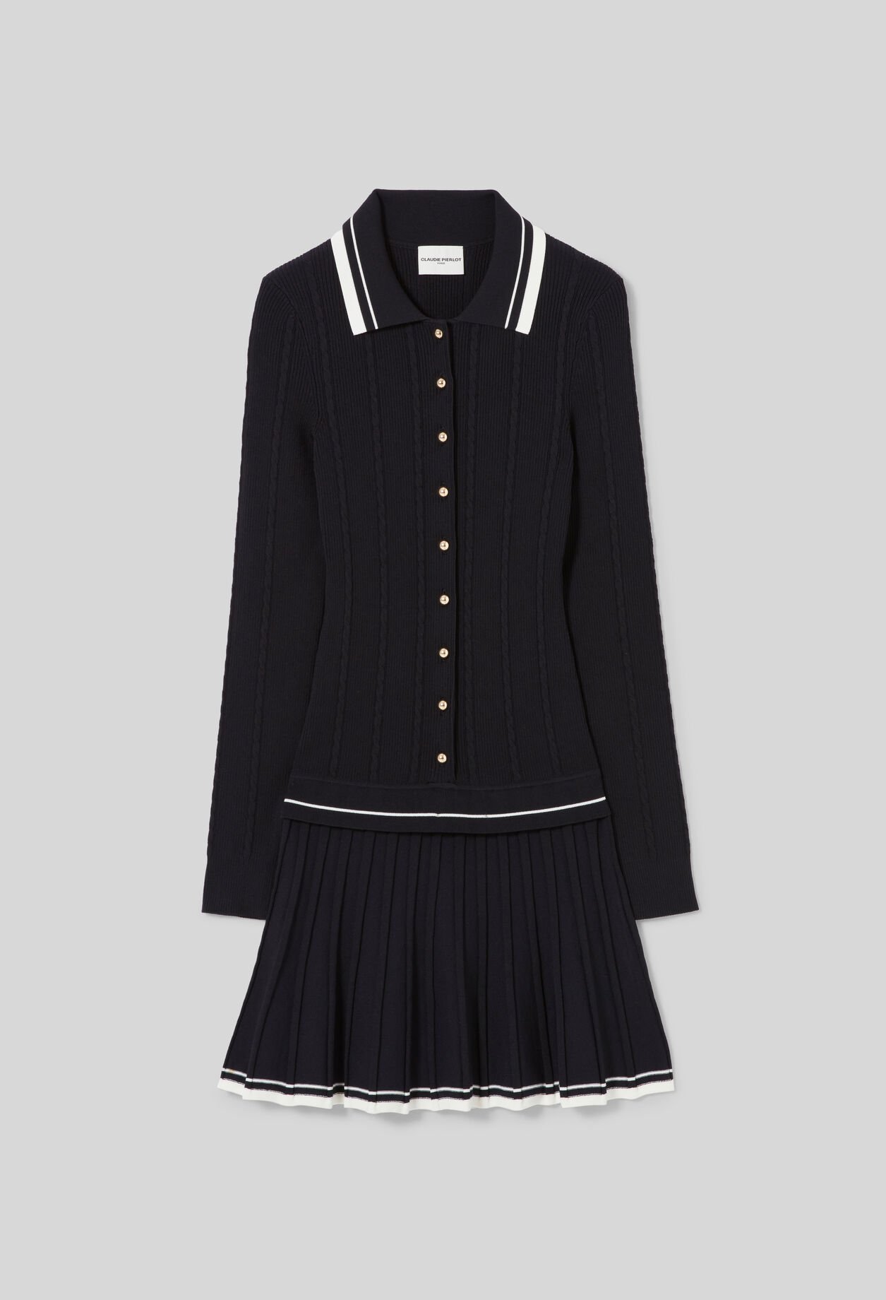 Knitted Shirt Dress