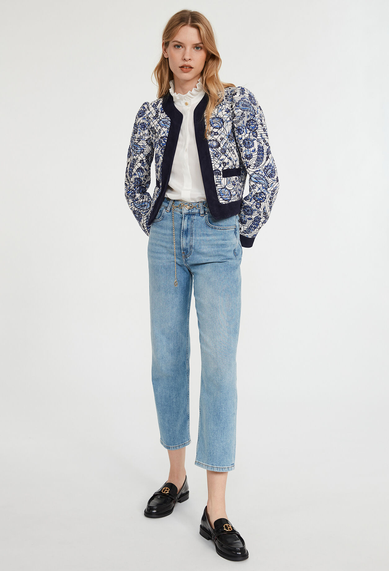 Blouson matelassé à motifs