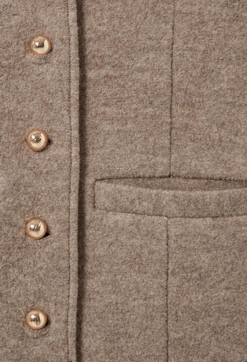 Buttoned Wool Jacket