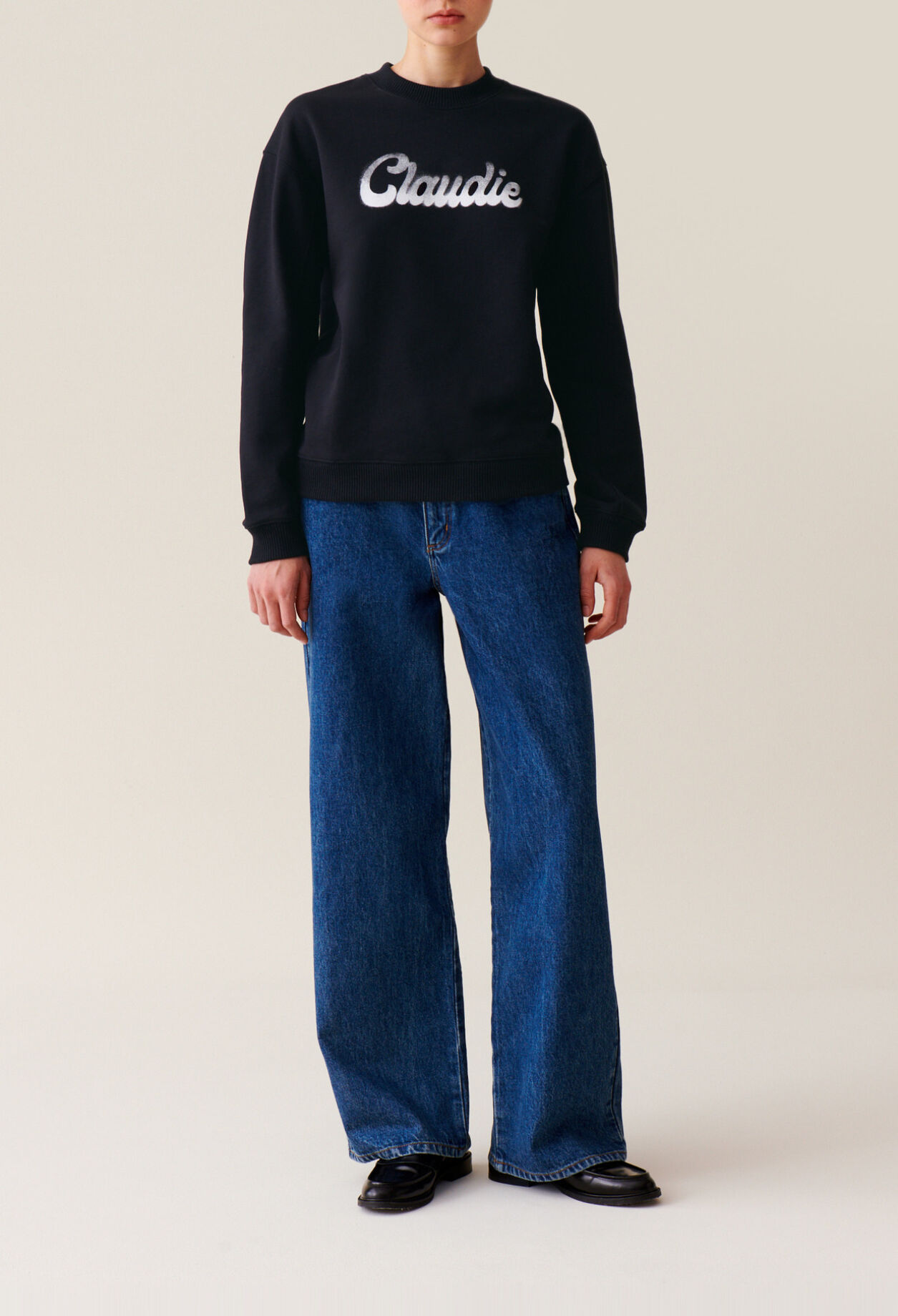 Oversized Claudie Print Sweatshirt