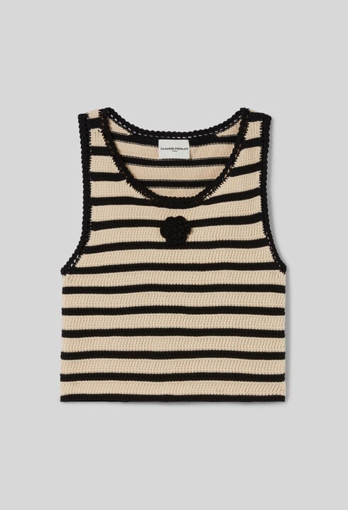 Striped Crochet Top
