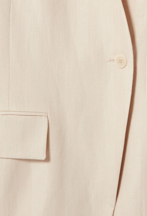 Kimono-collar tailored jacket