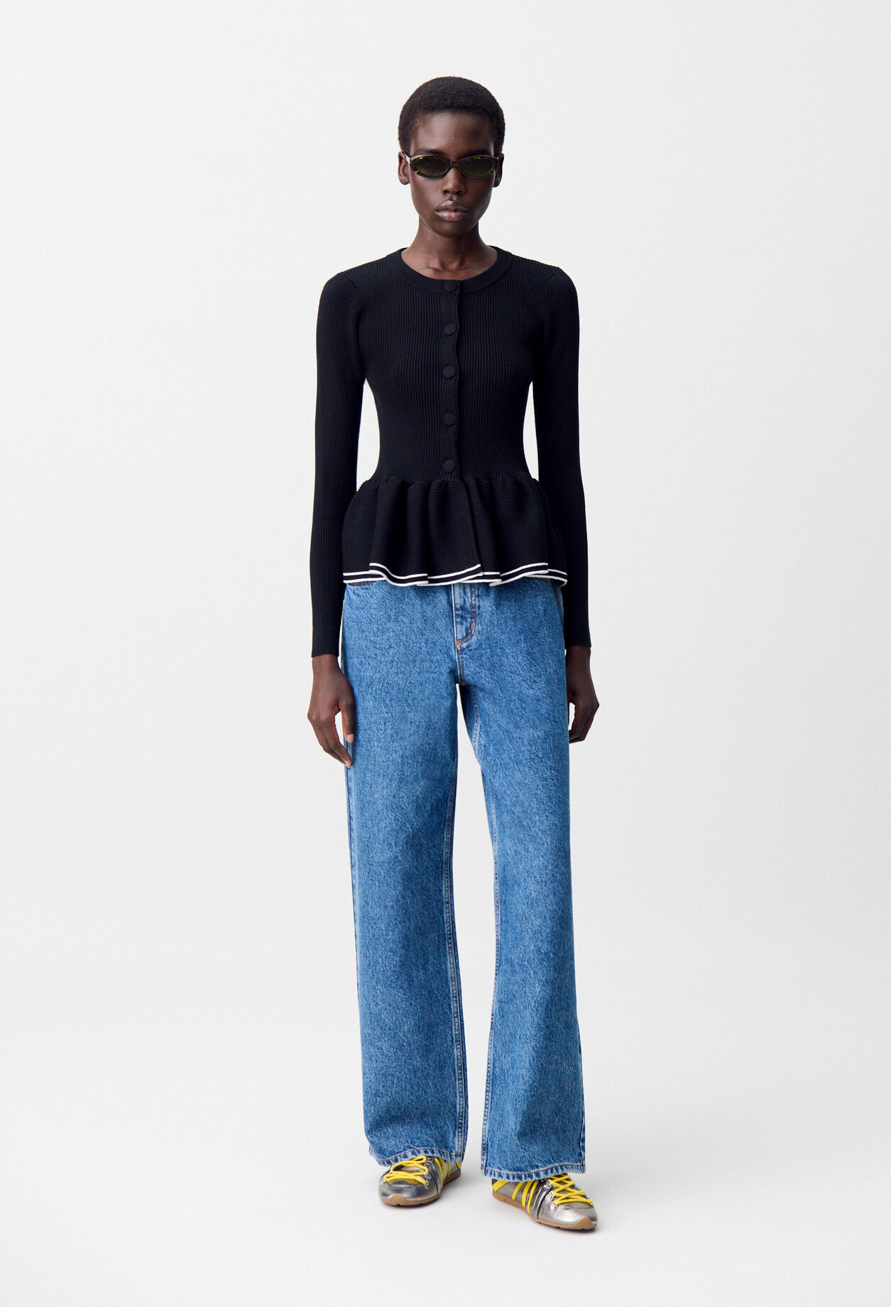 CLAUDIE PIERLOT ストライプカーディガン CLAUDIE PIERLOT ストライプカーディガン