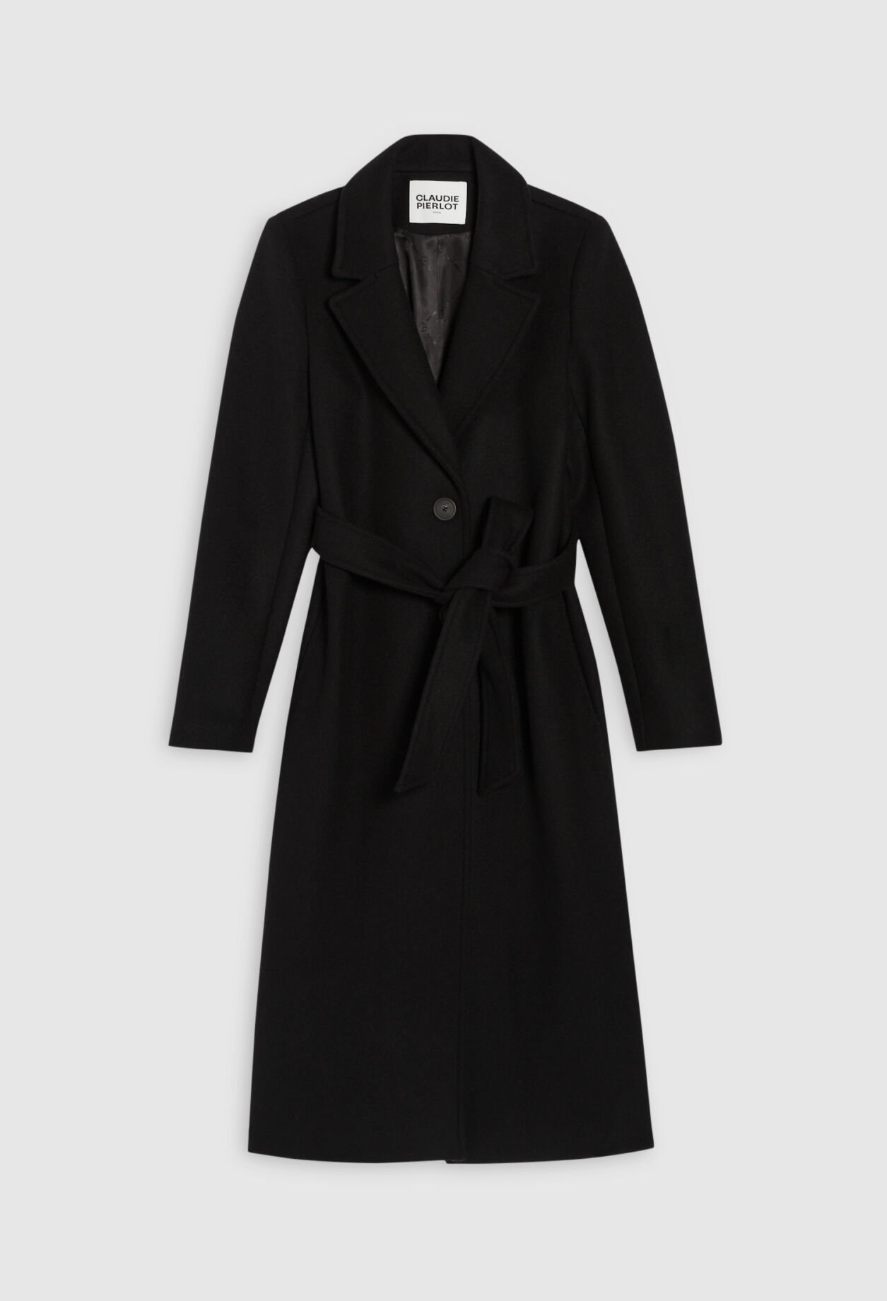 Mid-length straight coat