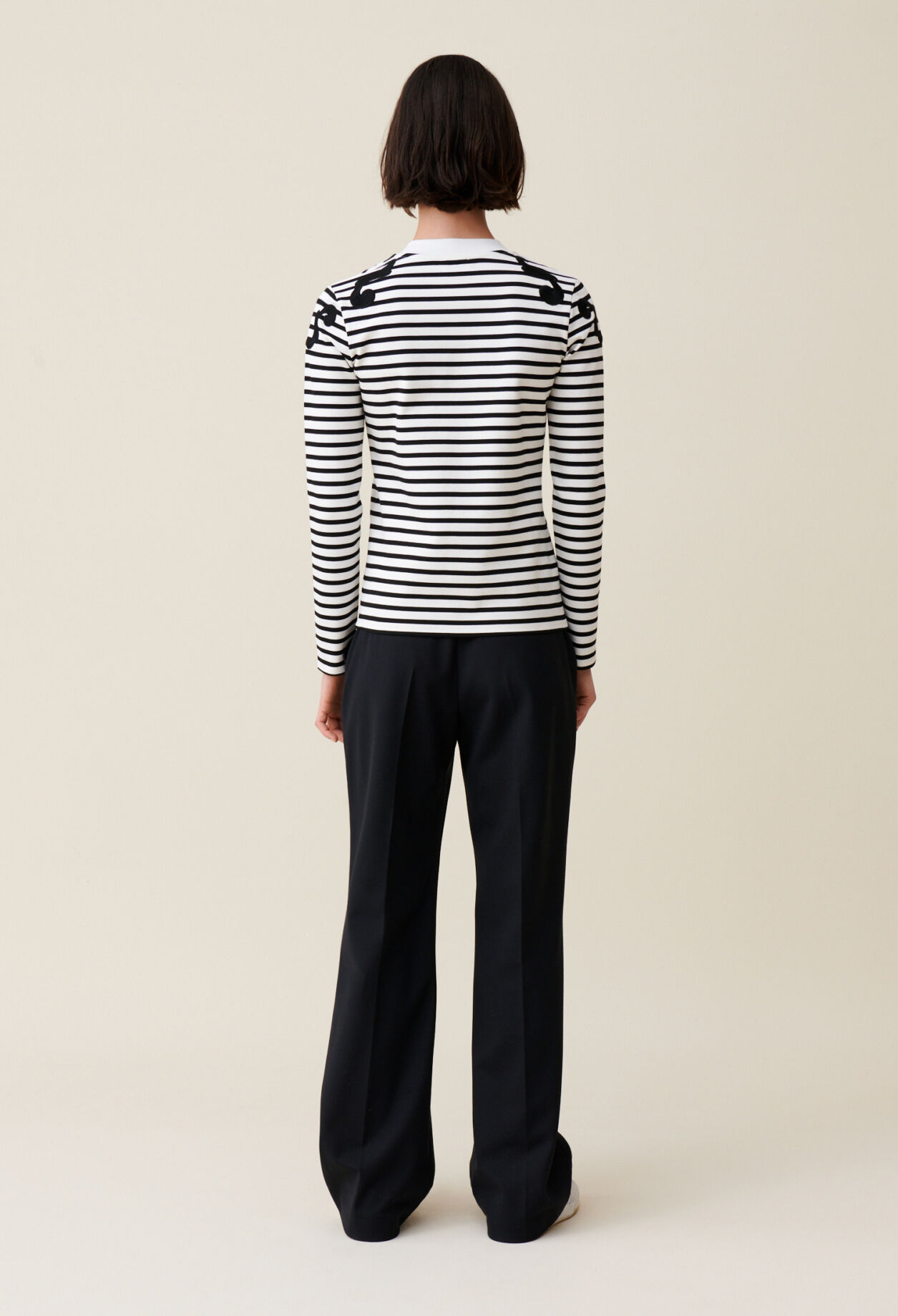 Ecru long sleeved top