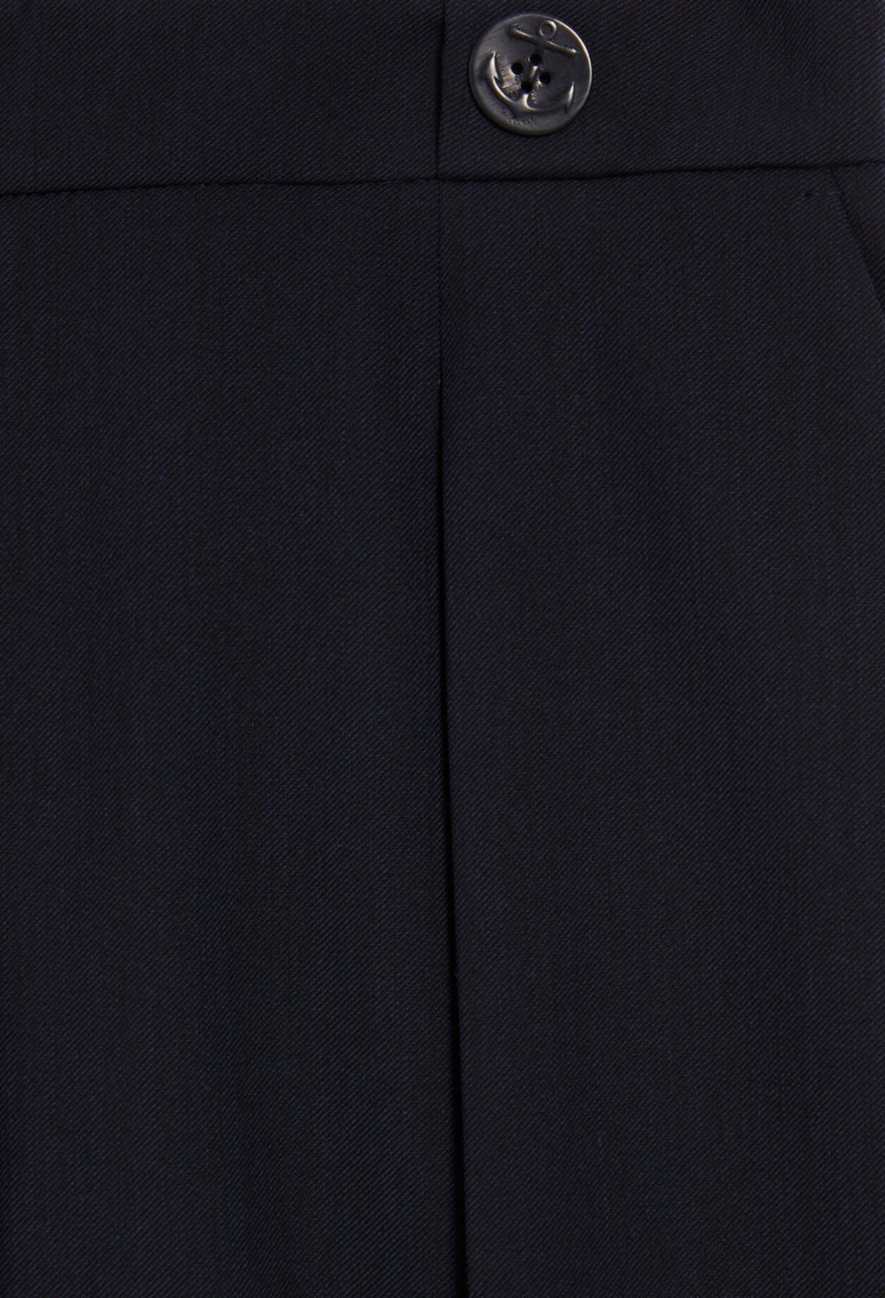 Navy straight Bermuda shorts