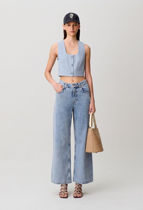 Tailored linen jacket