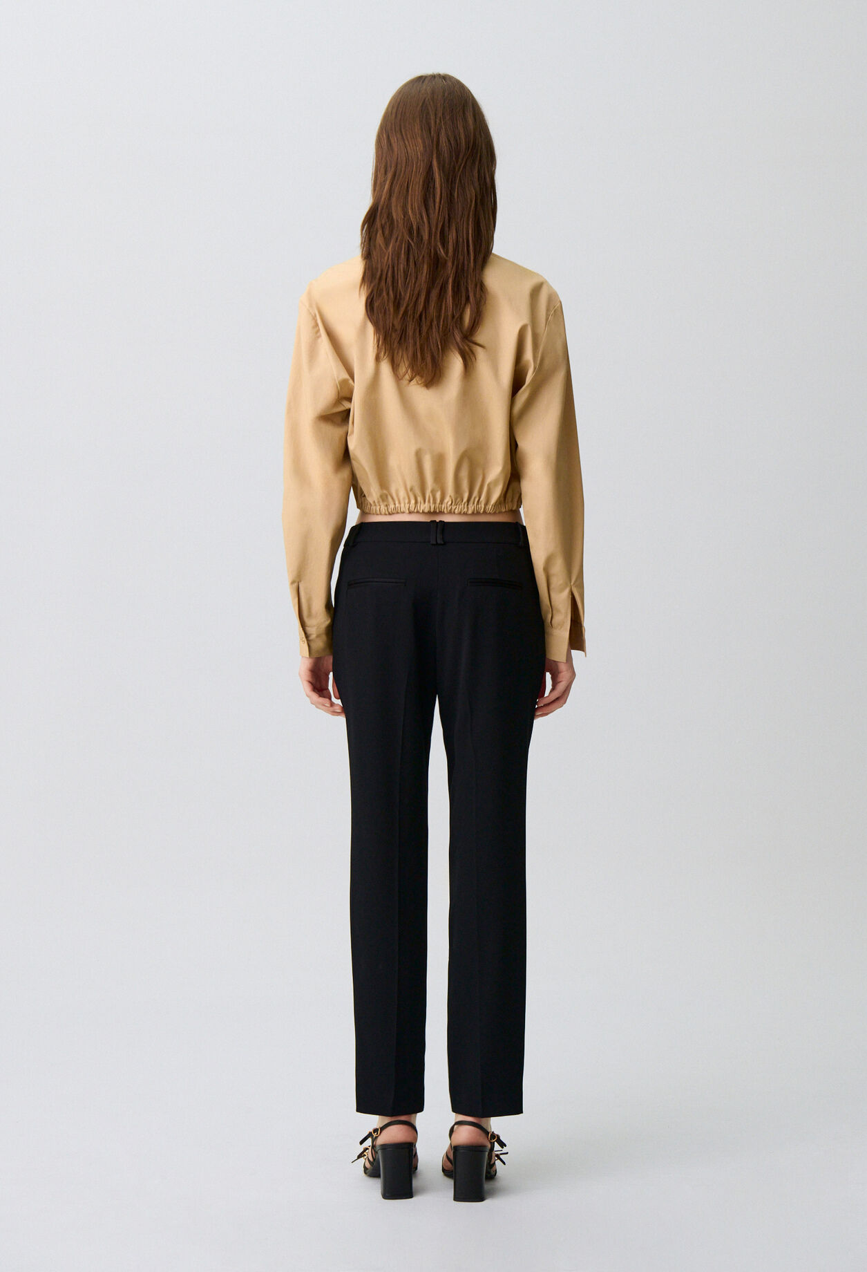 Plain tailored trousers