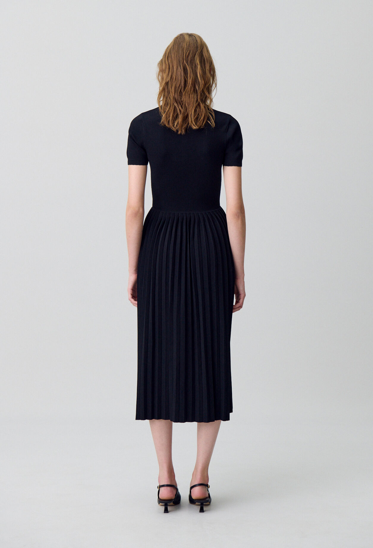 Fine-knit midi dress
