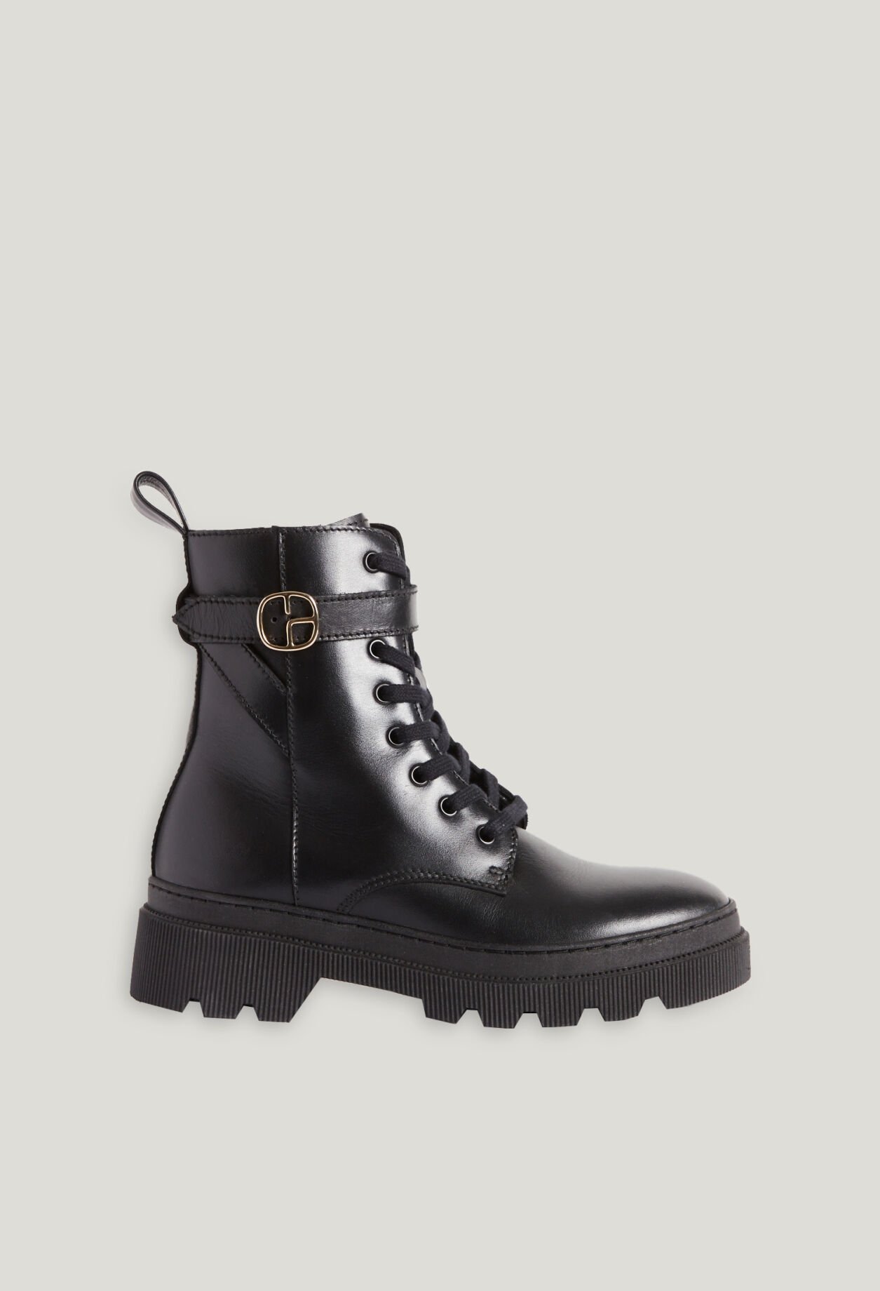 Black leather boots for women Claudie Pierlot