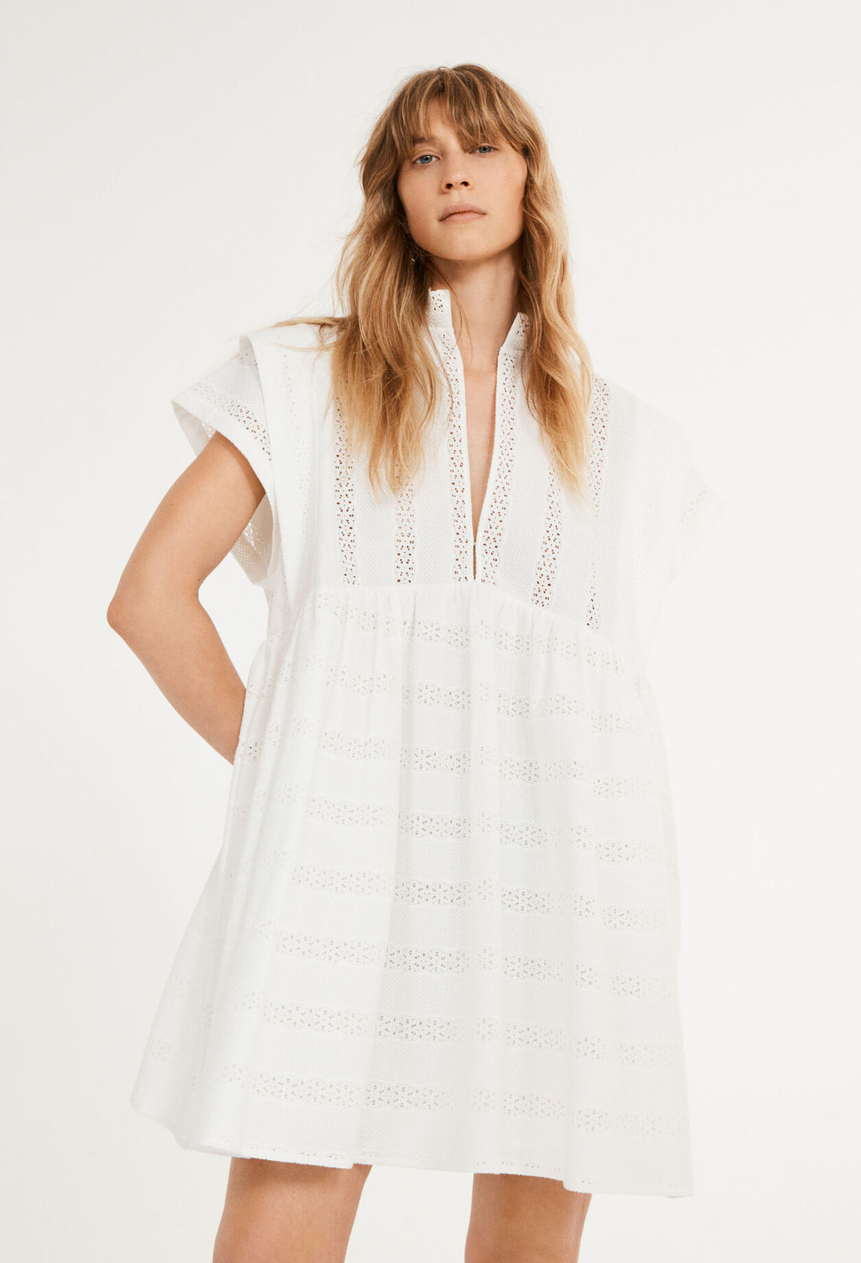 Guipure lace dress