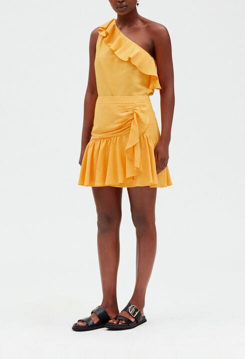 Yellow asymmetrical top