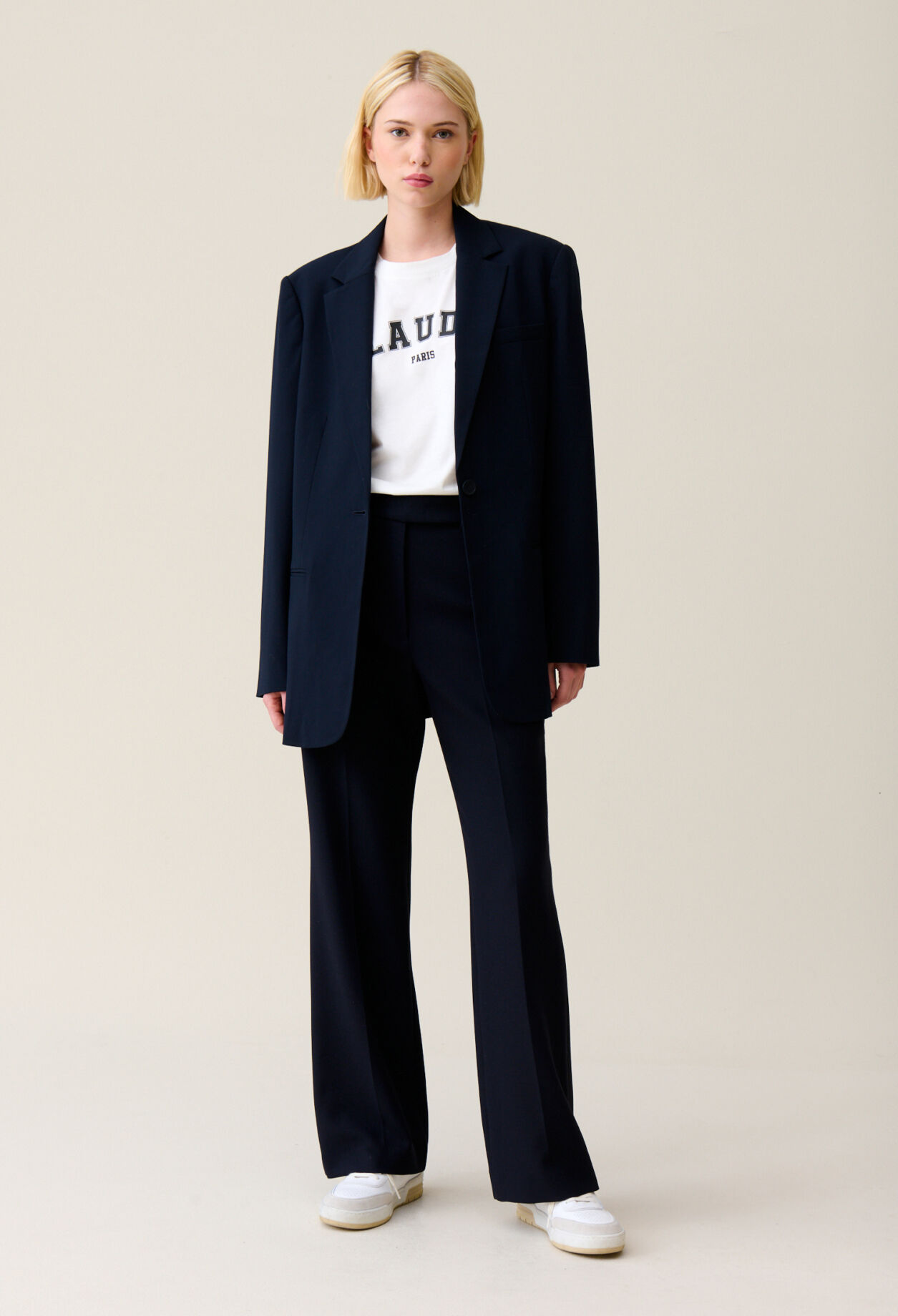 Navy oversized suit jacket for women Claudie Pierlot