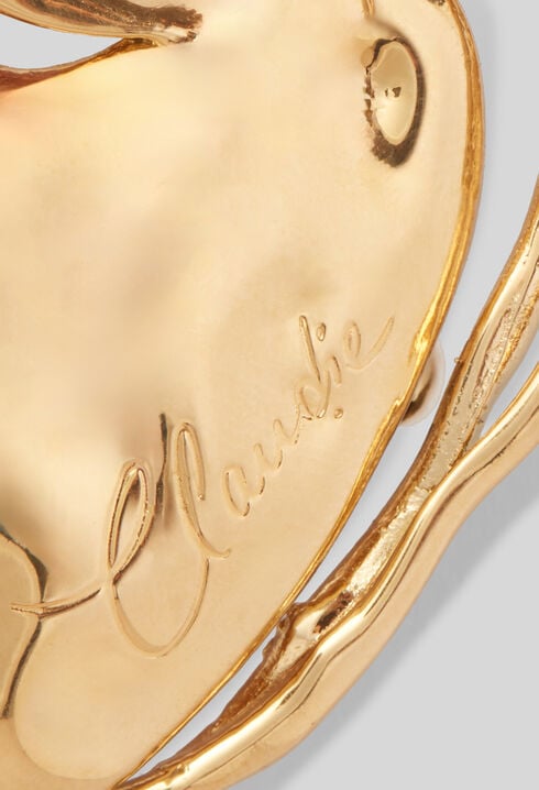 Golden Heart Brooch