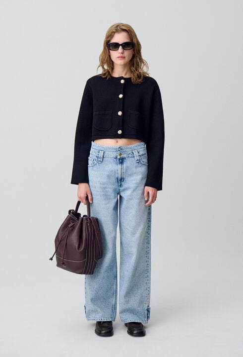 Leather Bucket Bag
