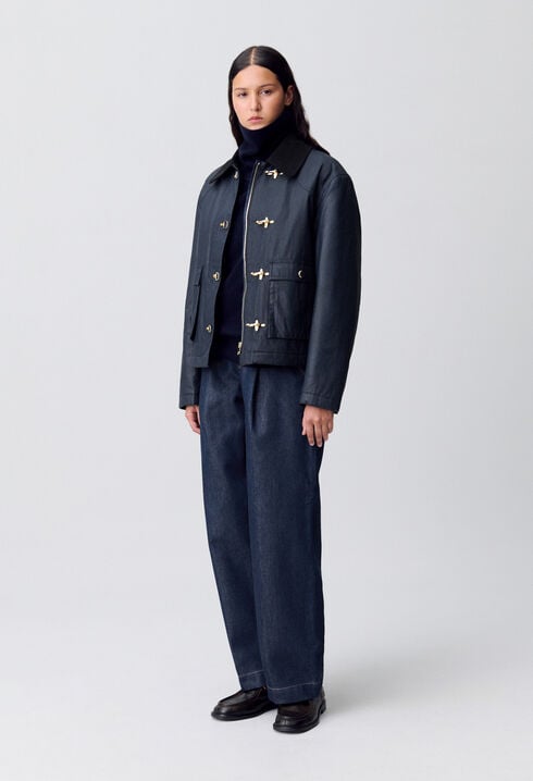 Waxed Short Parka