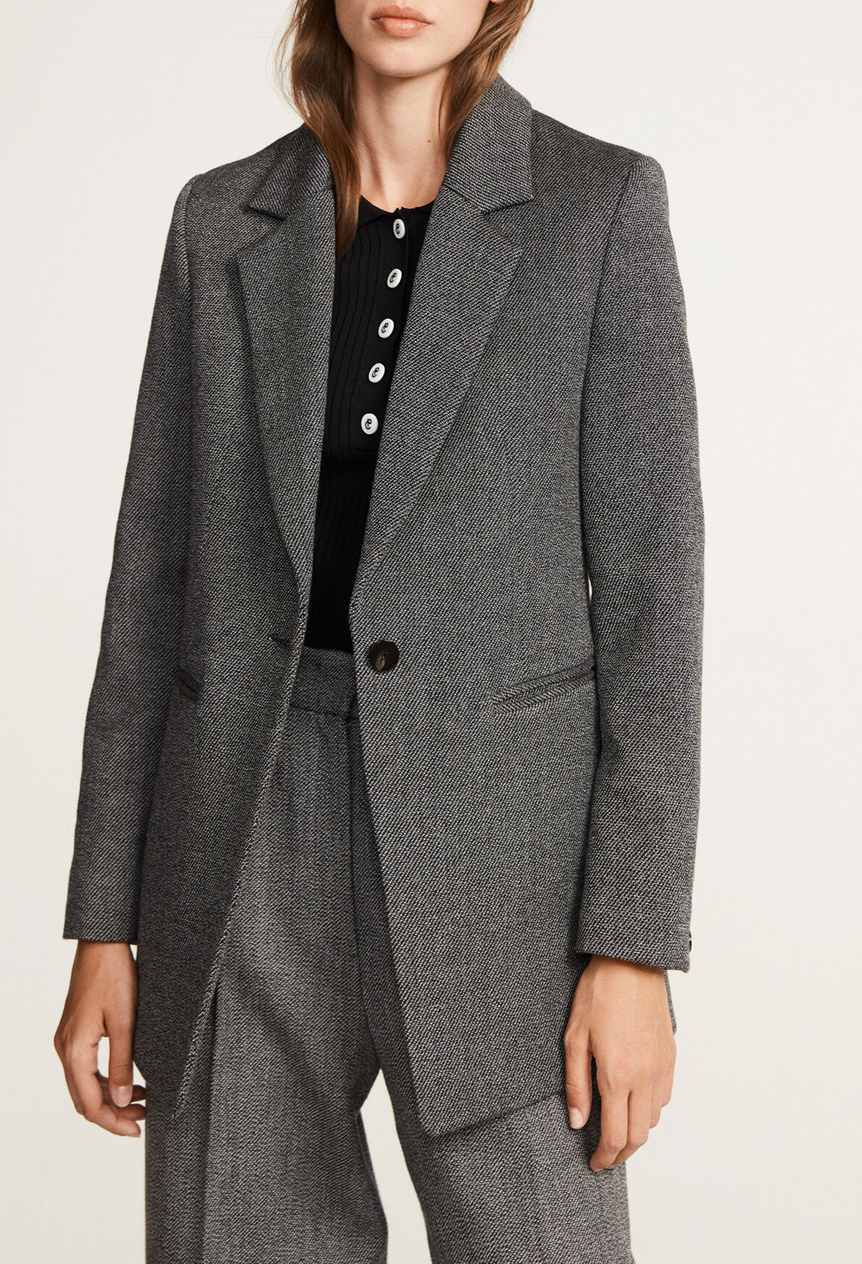 Straight fit jacket