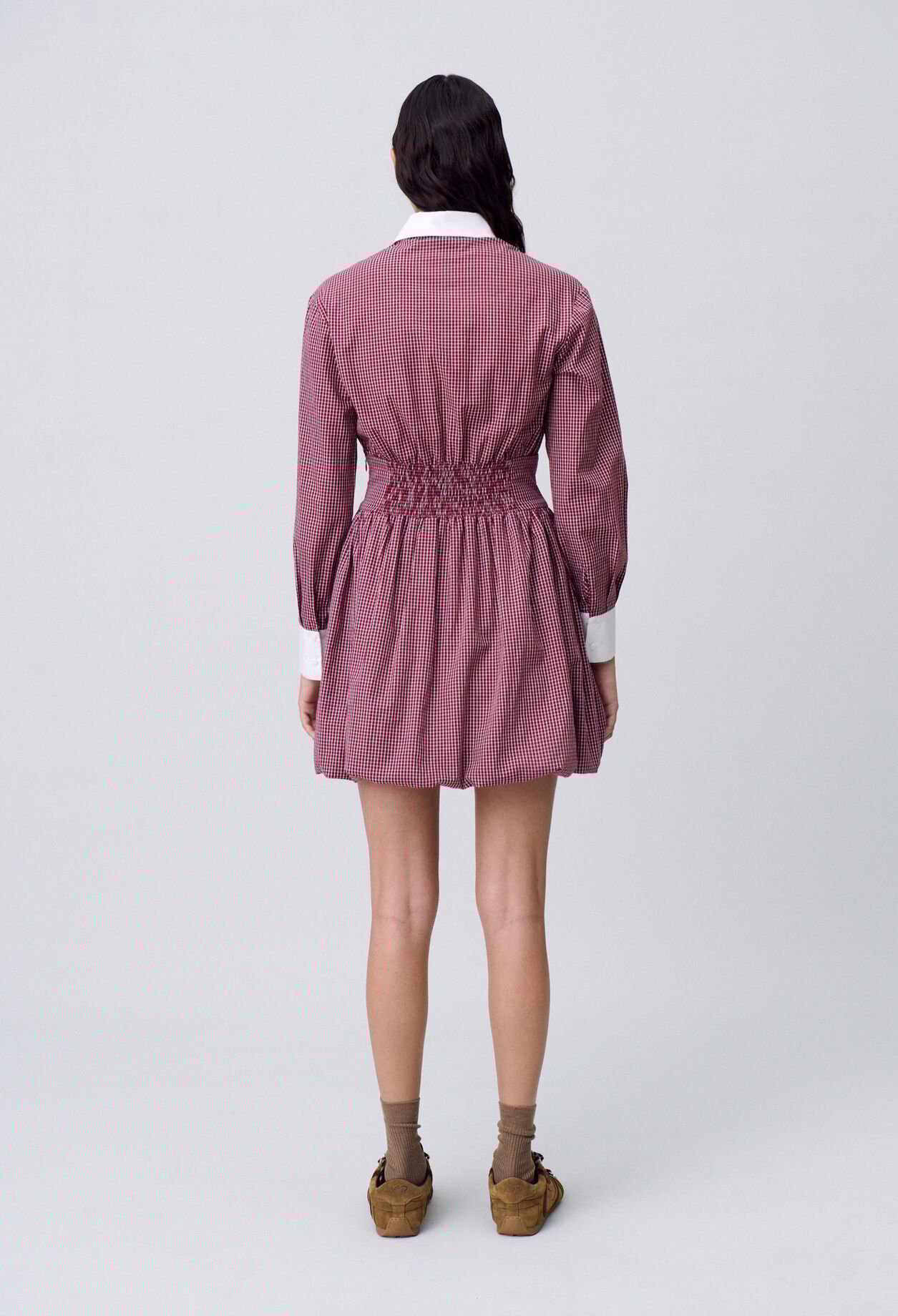 Short checked dress