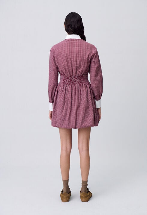 Short checked dress