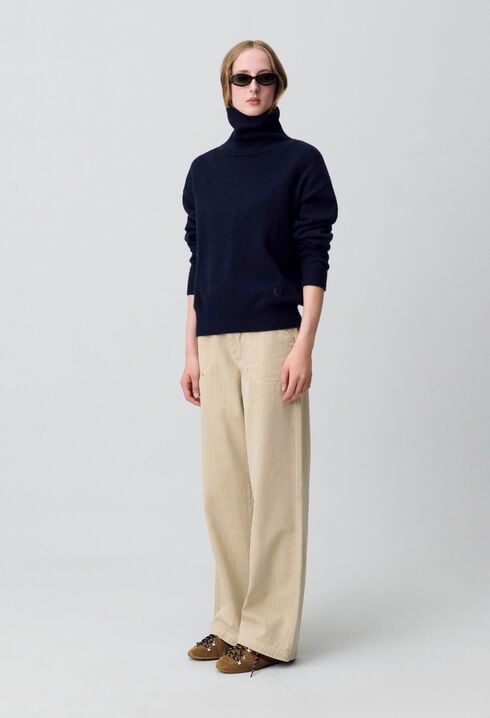 Navy cashmere jumper