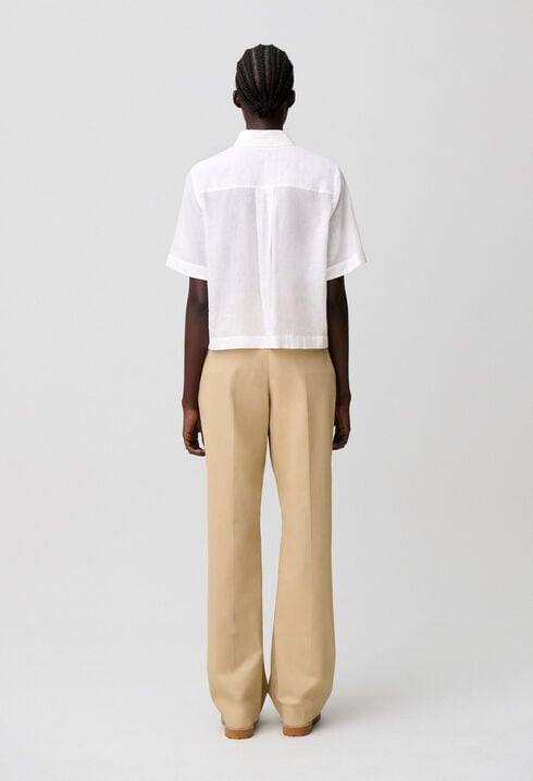 Embroidered cotton shirt