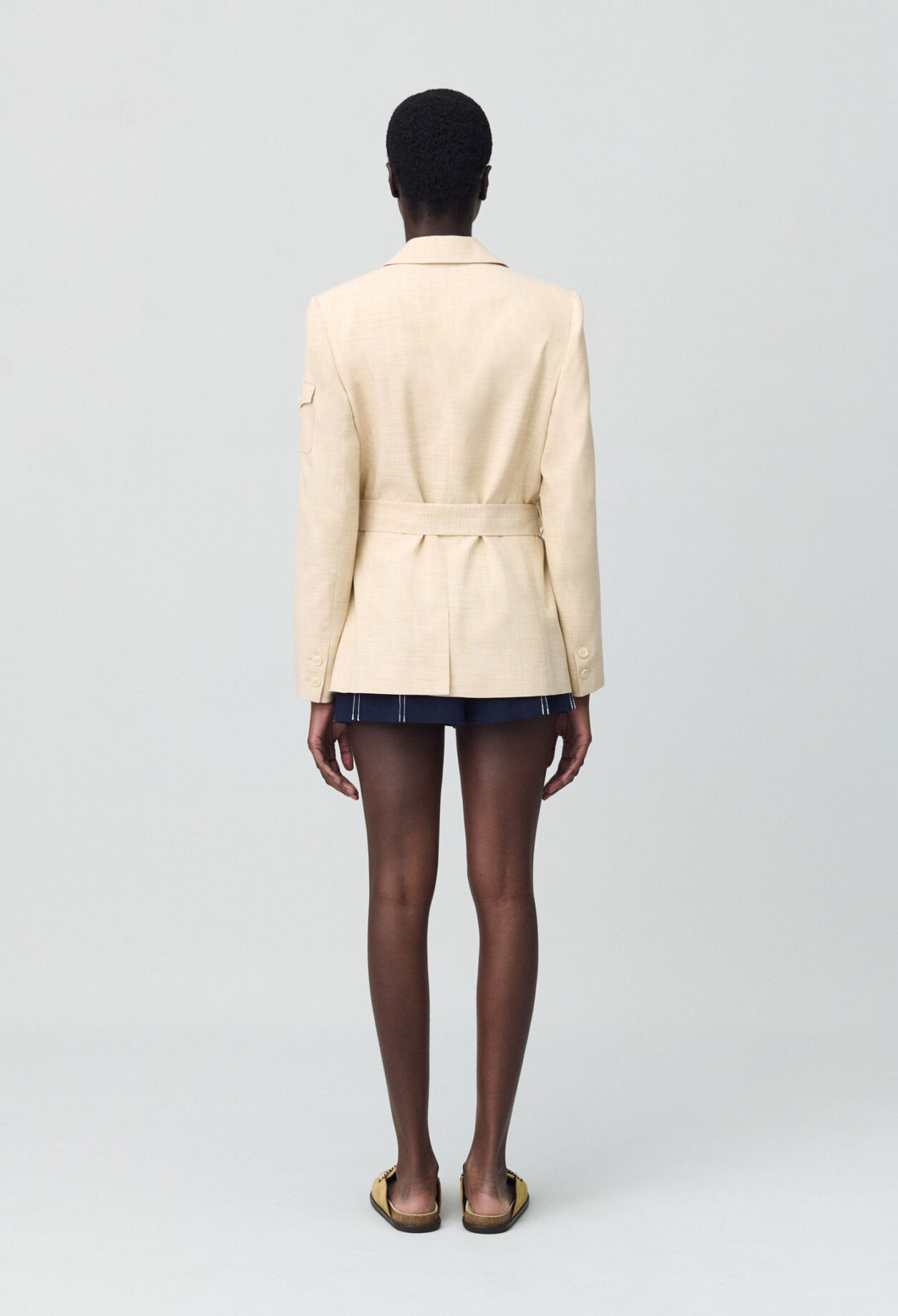 Belted safari jacket