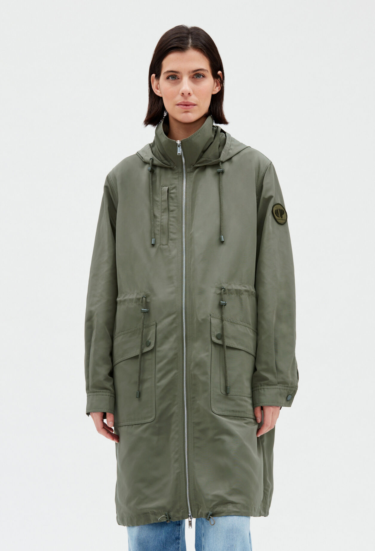 Khaki parka for women Claudie Pierlot