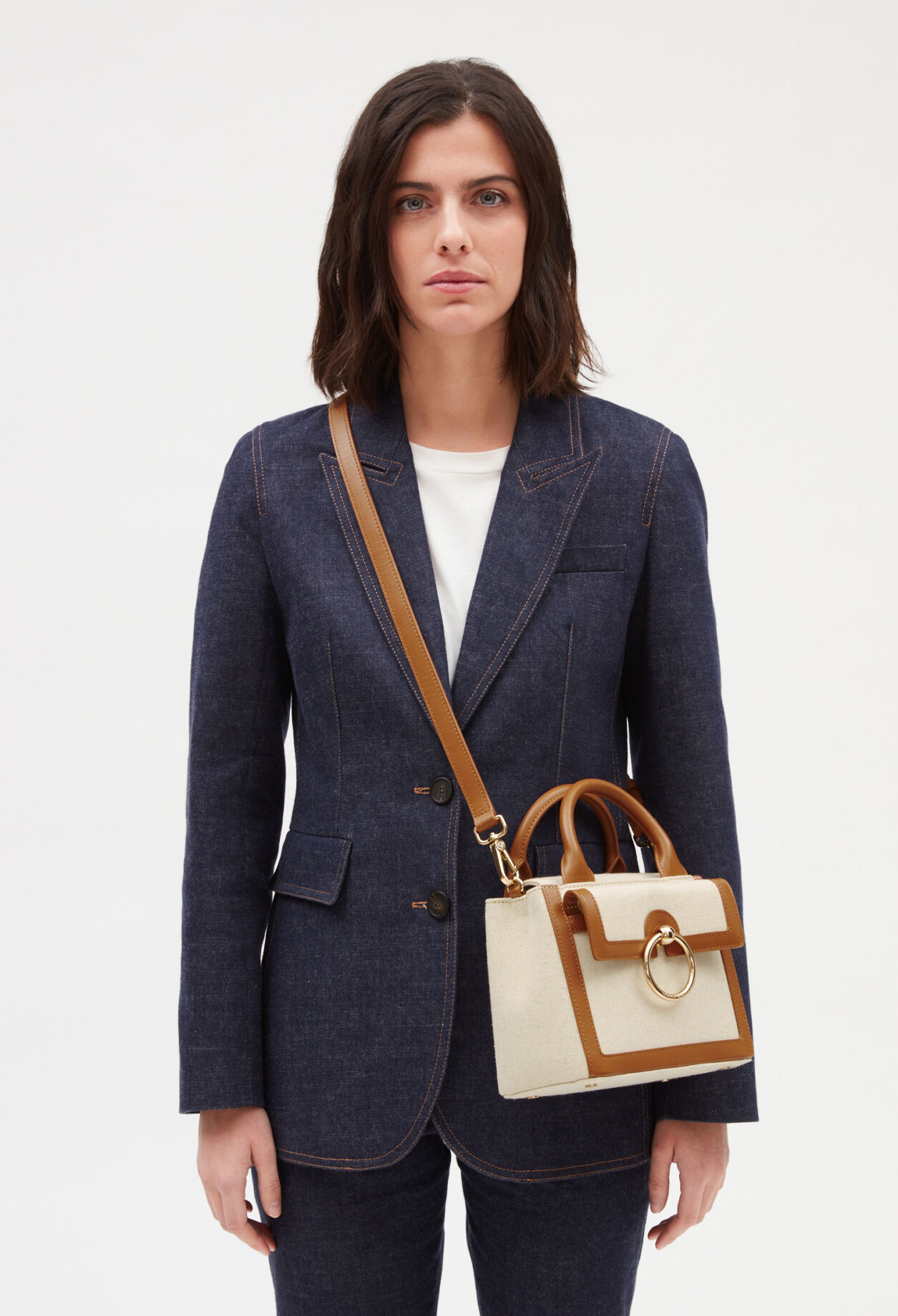 Anouck beige canvas bag