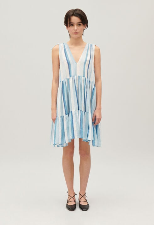 Short striped dress