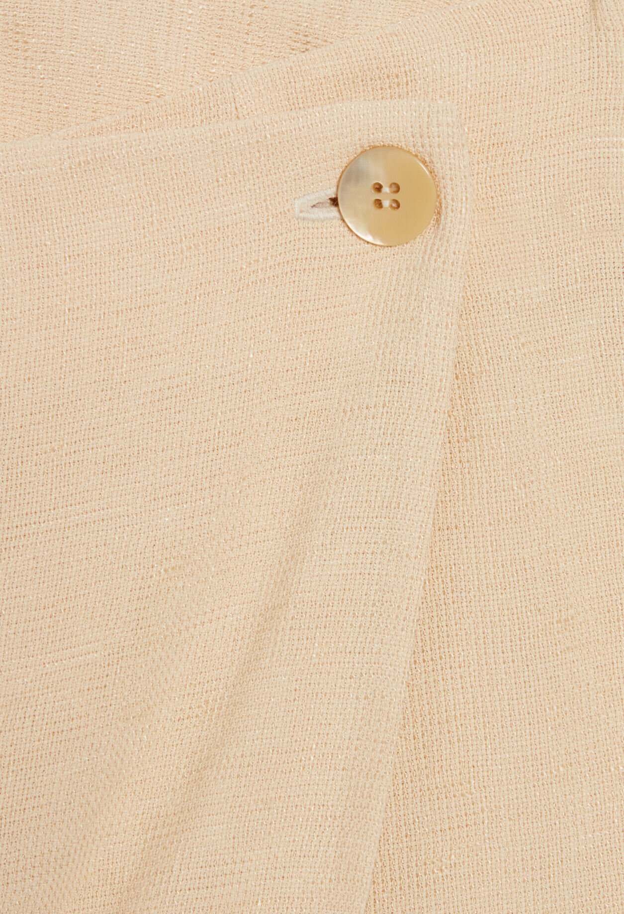 Short beige wrap skirt