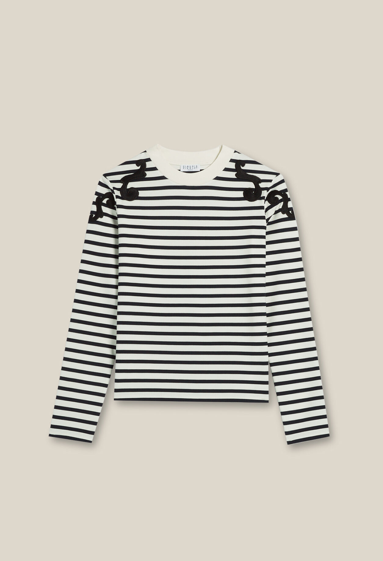 Ecru long sleeved top
